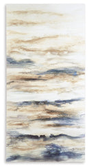 Joely - Wall Art - Blue / Tan