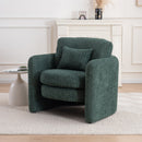 Rounded Corner Modern Chair - Suitable for many scenarios, stylish single seat for modern spaces Green