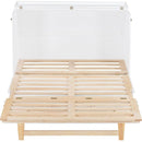 Full Size Murphy Bed with Large Drawers,White