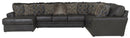 Denali - Italian Leather Match Sectional
