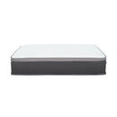 12'' Hybrid Mattress In A Box, Plush Gel Memory Foam Mattress Top With Pocket Coil Base - Gray / White - Queen