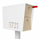 UpTown Box Locking Package Dropbox in WHITE - Modern Mailbox