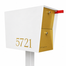 UpTown Box Locking Package Dropbox in WHITE - Modern Mailbox
