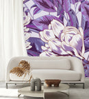 Violet Leaves Wallpaper