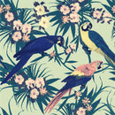 Parrots and Flowers Wallpaper