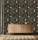 Dark Wallpaper with Plant's Leaves