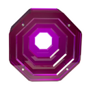 Octagonal Sculpture | Purple