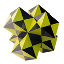 Cube Sculpture | Black and Yellow