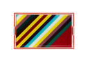 Large Serving Tray - Colored Stripes