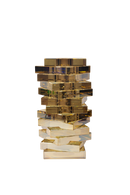 Crystal Twist Vase - Gold