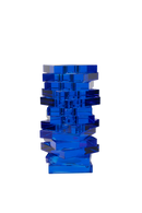 Crystal Twist Vase - Blue