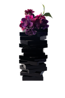 Crystal Twist Vase - Black