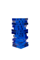 Crystal Twist Vase - Blue