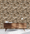 Brown Indian Style Wallpaper