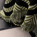 Chenille Sofa Throw Cover, Textured Chevron Decorative Couch Blanket for Living Room