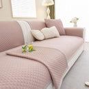 Non-Slip Diamond Quilted Sofa Cover, Separate Pieces Sectional Couch Protector