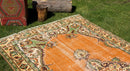 Vintage Handmade Unique Rug  5'5'' X 9'7''