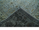 Blue and Beige Hand Knotted Traditional Oriental Oushak 8x10 wool area Rug