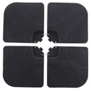 Ainfox 220 lb Weighted Umbrella Base Fillable Patio Umbrella Stand Waterproof Holder 4 Pack Weights Black