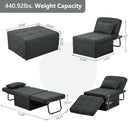 Ainfox 71inch Convertible Sofa Bed Navy Blue,4-in-1 Folding Sofa