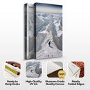 Snow Mountain Abstract Wall Art