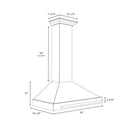 ZLINE 36" Autograph Stainless Wall Range Hood KB4SNZ-BLM36-G