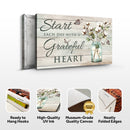 Start Each Day With A Grateful Heart Faith Sign