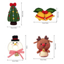Donut, Bell, Tree and Reindeer Needle Felting Kit by Wizardi F07N8-Z-11