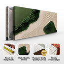 Green Rivers Abstract Wall Art XII