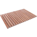 Deschutes Natural Teak Shower and Bath String Mat with Rubber Feet 23.62" x 15.75"
