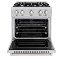 ZLINE 30" Dual Fuel Range, Gas Cooktop, Electric Convection Oven Stainless Steel, CDR30