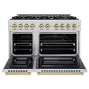ZLINE 48" Select Gas Range Convection Gas Oven Stainless Steel Champagne Bronze HGRZ-48-CB