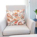 Luxury Toile Cotton Pillow - Summer House Coral