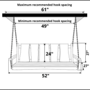 Keystone Amish Co. Palmer Live Edge Porch Swing