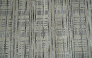 Checkered 8x10 Hand Made Black and Beige Blended Wool Area Rug