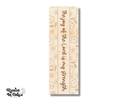 Unfinished Wood Floral Bookmark | Engraved | Rooted in Faith | up to 12" DIY