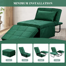 Ainfox 71inch Convertible Sofa Bed Navy Blue,4-in-1 Folding Sofa