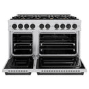 ZLINE 48" Dual Fuel Range, Gas Cooktop, Electric Convection Oven Stainless Steel, Matte Black CDRZ-48-MB