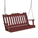 Keystone Amish Co. 5 Foot York Composite Porch Swing, Cherry Wood