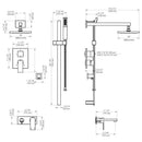 ZLINE Bliss Shower System Oversized Shower Head, BLS-SHS16-CB