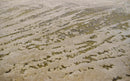 Hand Knotted 8x10 Modern Abstract Beige And Olive Wool Area Rug