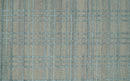 Hand Made 8x10 Modern Geometric striped Beige and Silver Blended Wool Area Rug