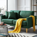 Ainfox Loveseat For Reading, Accent Chair Bedrooms, Modern Couch Chair with Pillows