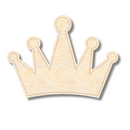 Unfinished Wood Etched Crown Shape | Paint By Line Crafts | up to 30" DIY