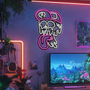 Skull Metal Neon Wall Art- LN0050