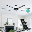 84 Inch 100 Inch Silent Storm Extra Large Ceiling Fan with Remote Control