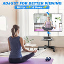 Mobile TV Stand Adjustable Height For 23 To 60 Inch TVs