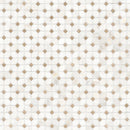 Bianco Dolomite Crema Dotty 12.88" x 12.88" Polished Marble Mesh-Mounted Mosaic Tile Pattern-MSI Collection