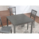 Wooden Dining Square Table, Kitchen Table for Small Space, 4 Person Dining Table, Gray ONLY THE TABLE