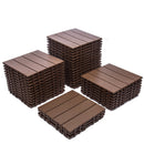76-Pack 11.42'x11.42' Plastic Interlocking Deck Tiles - 68.80 Sq.Ft Outdoor Plastic Flooring  Super Durable & Waterproof  All-Weather Indoor/Outdoor Use  Eco-Friendly Non-Toxic Material